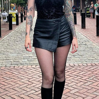 Low Rise Lace Top Micro Net Tights