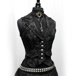 Marquesa Vest - BLACK TAPESTRY