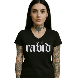 Rabid Unisex Short Sleeve V-Neck T-Shirt