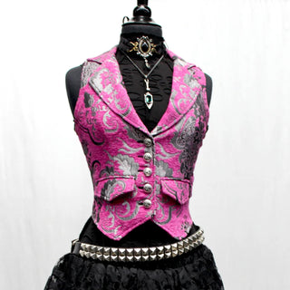 Marquesa Vest - PINK/SILVER TAPESTRY