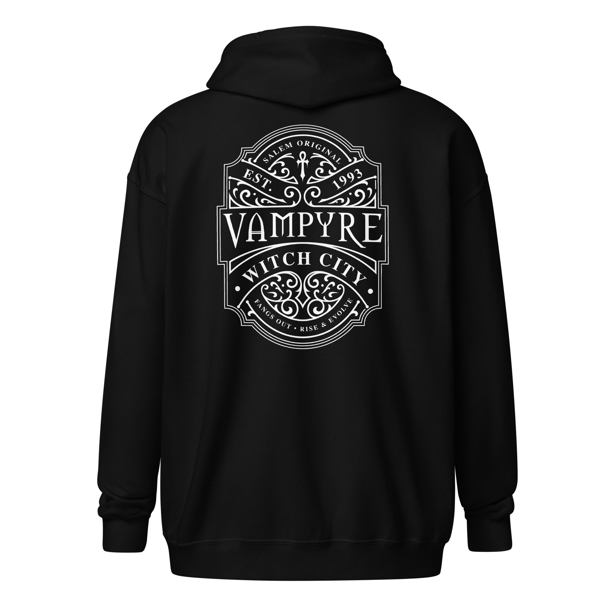 Unisex Witch City Crest Zip Up Hoodie – Vampfangs