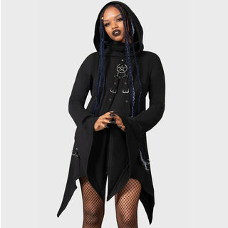 Hoodie, Goth, Black, Sweatshirt