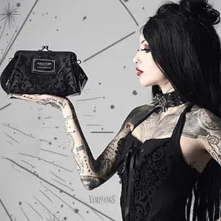 Accessories, Bags, Wallets, Goth, Black