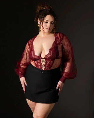 Constellation Bodysuit - Burgundy