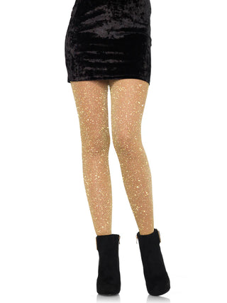 Gold Lurex Shimmer Tights