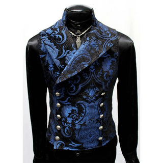 Cavalier Vest - Blue Black Tapestry