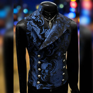 Cavalier Vest - Blue Black Tapestry