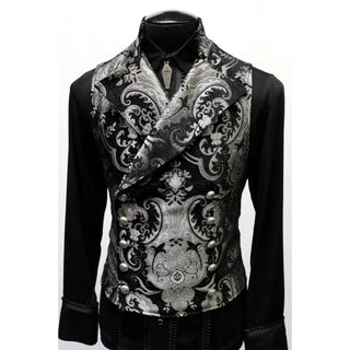 Cavalier Vest - Silver Black Tapestry