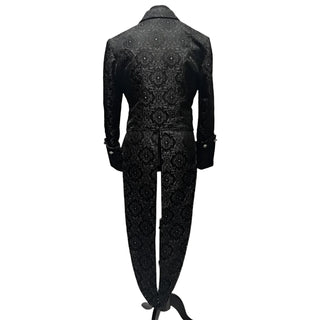 Imperial Tailcoat -Black Edwardian Brocade