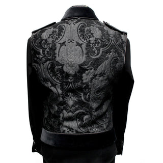 Royal Marine Vest - Black Brocade