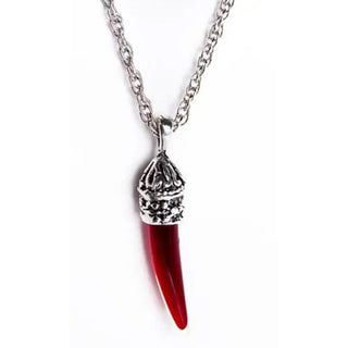 Royal Eternal Blood Vial Fang Necklace