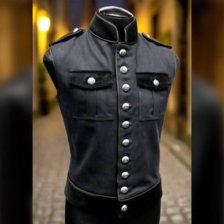 Royal Marine Vest - Black Denim